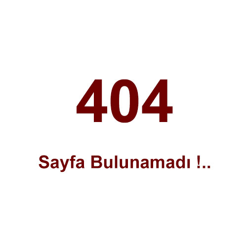 sayfa bulunamadı